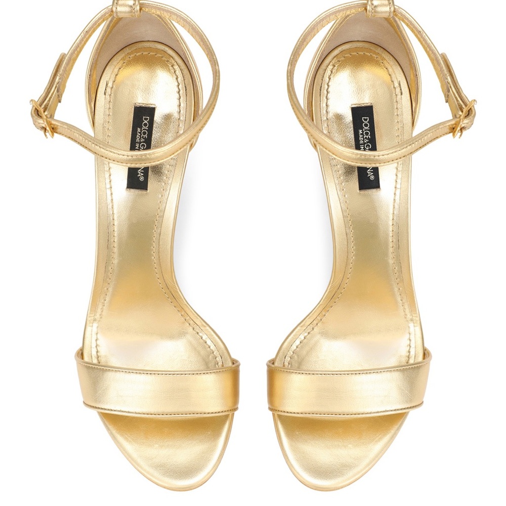Dolce & Gabbana Devotion gold sandals - Picture 4 of 8